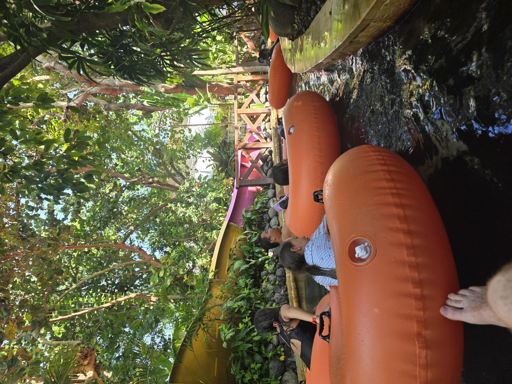 Floating the lazy river in Bali